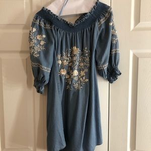 Zara off the shoulder dress